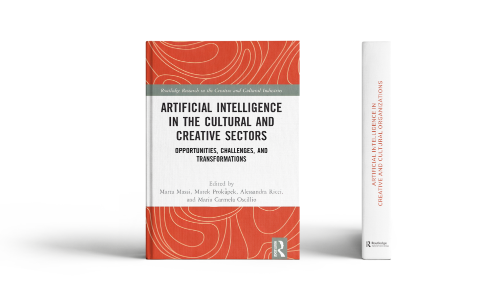 Cover of the book on AI published by Routledge
